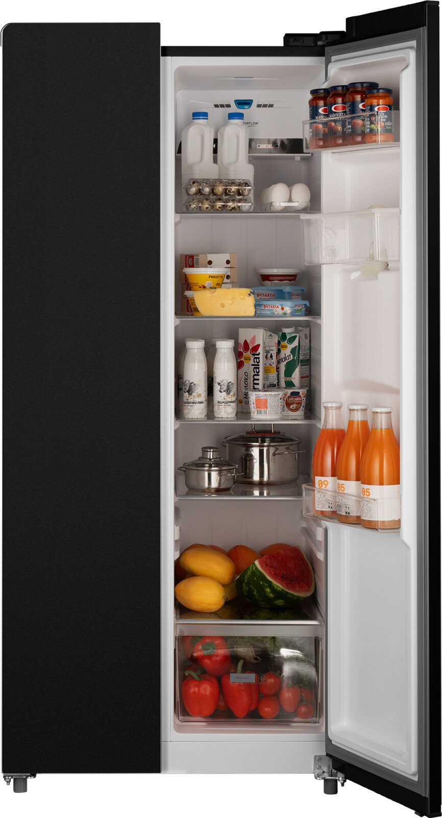 Холодильник WEISSGAUFF WSBS 600 XB NoFrost Inverter Water Dispenser (WSBS600XBNoFrostInverterW) - Фото 6