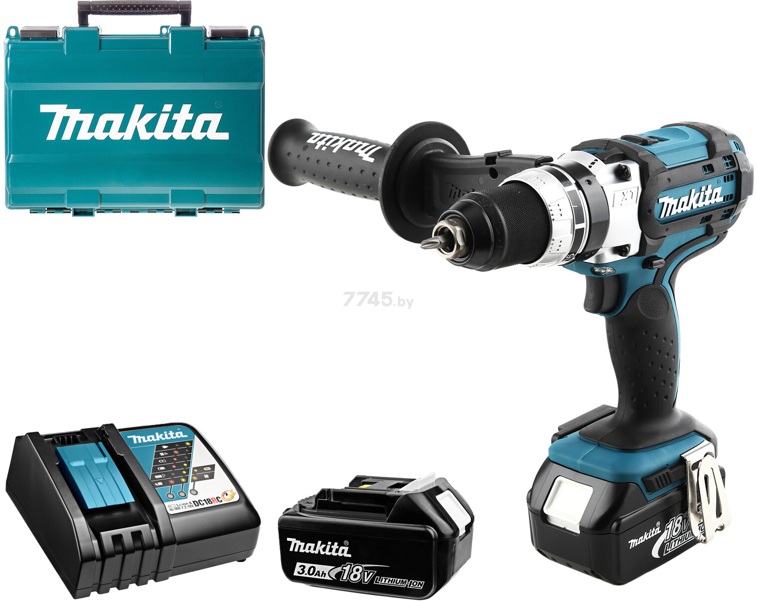 Дрель-шуруповерт аккумуляторная MAKITA DDF 451 RFE (DDF451RFE)