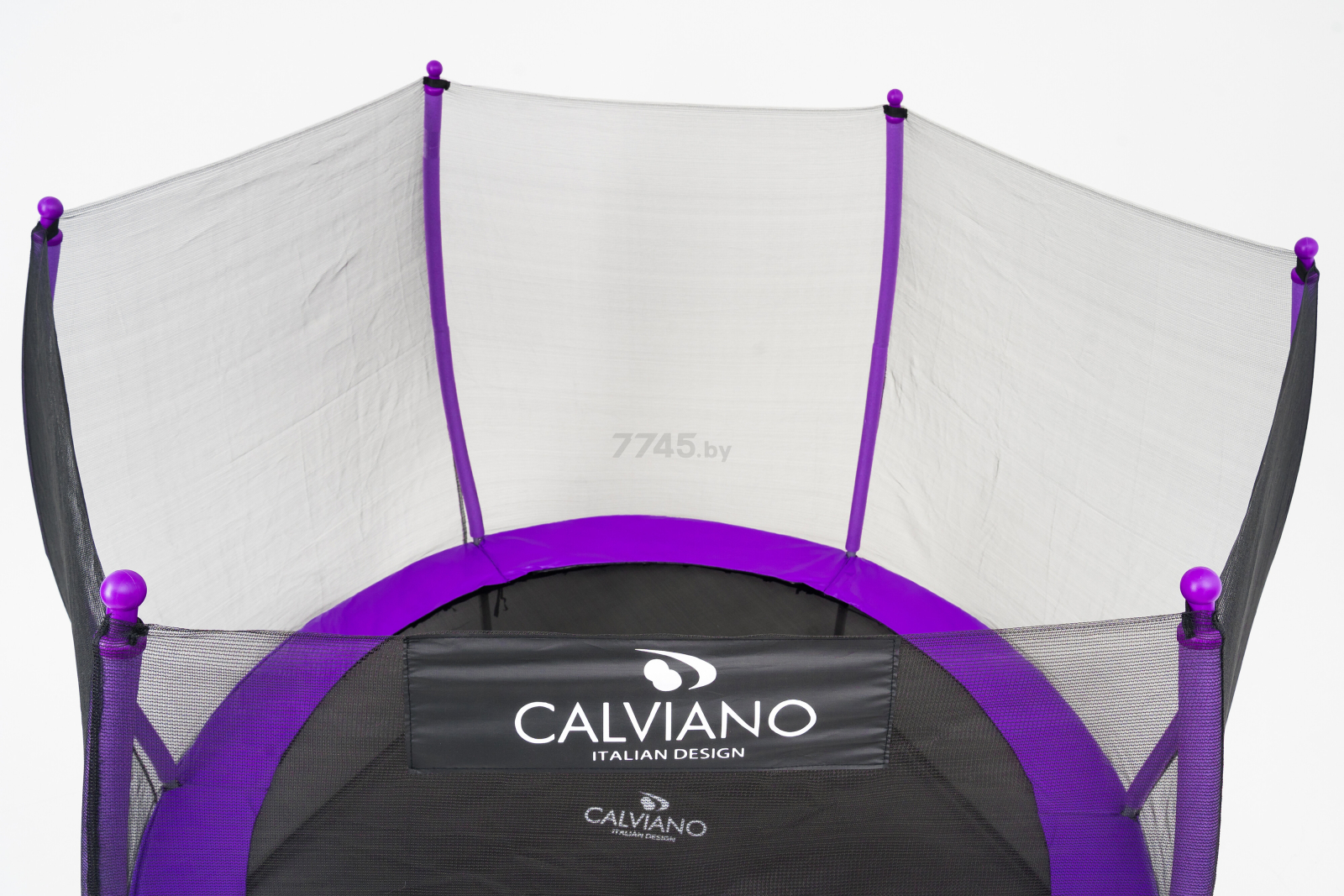 Батут CALVIANO Master D252 Outside с защитной сеткой Purple - Фото 3