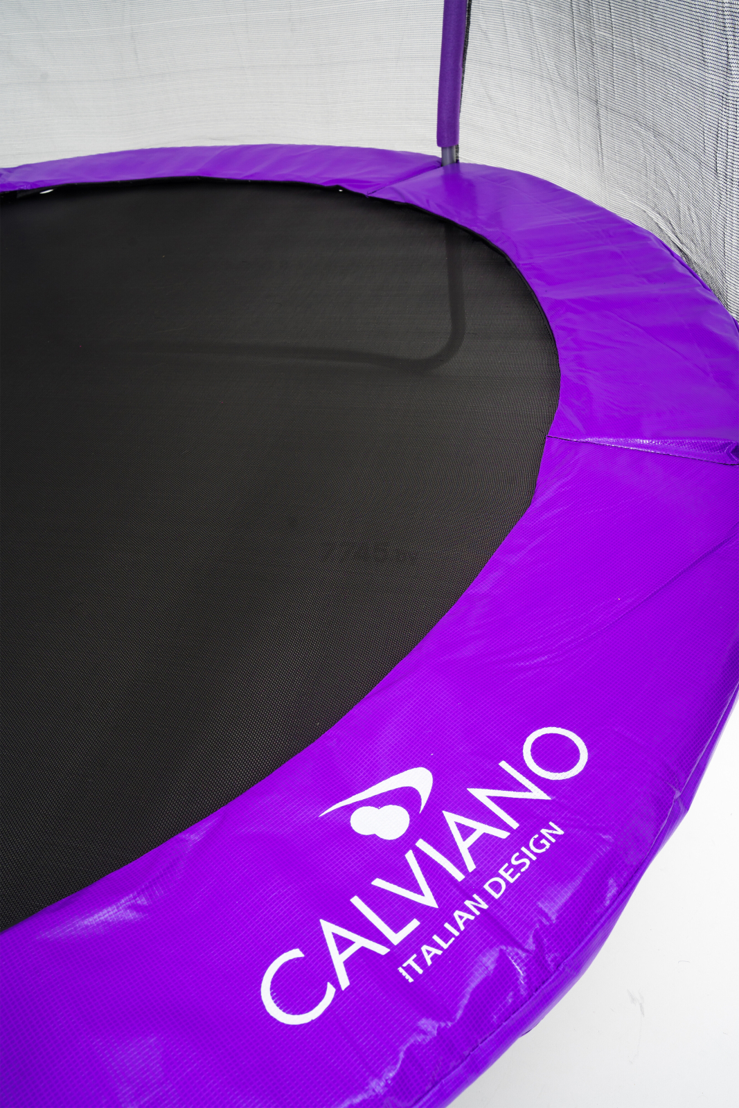 Батут CALVIANO Master D252 Outside с защитной сеткой Purple - Фото 8