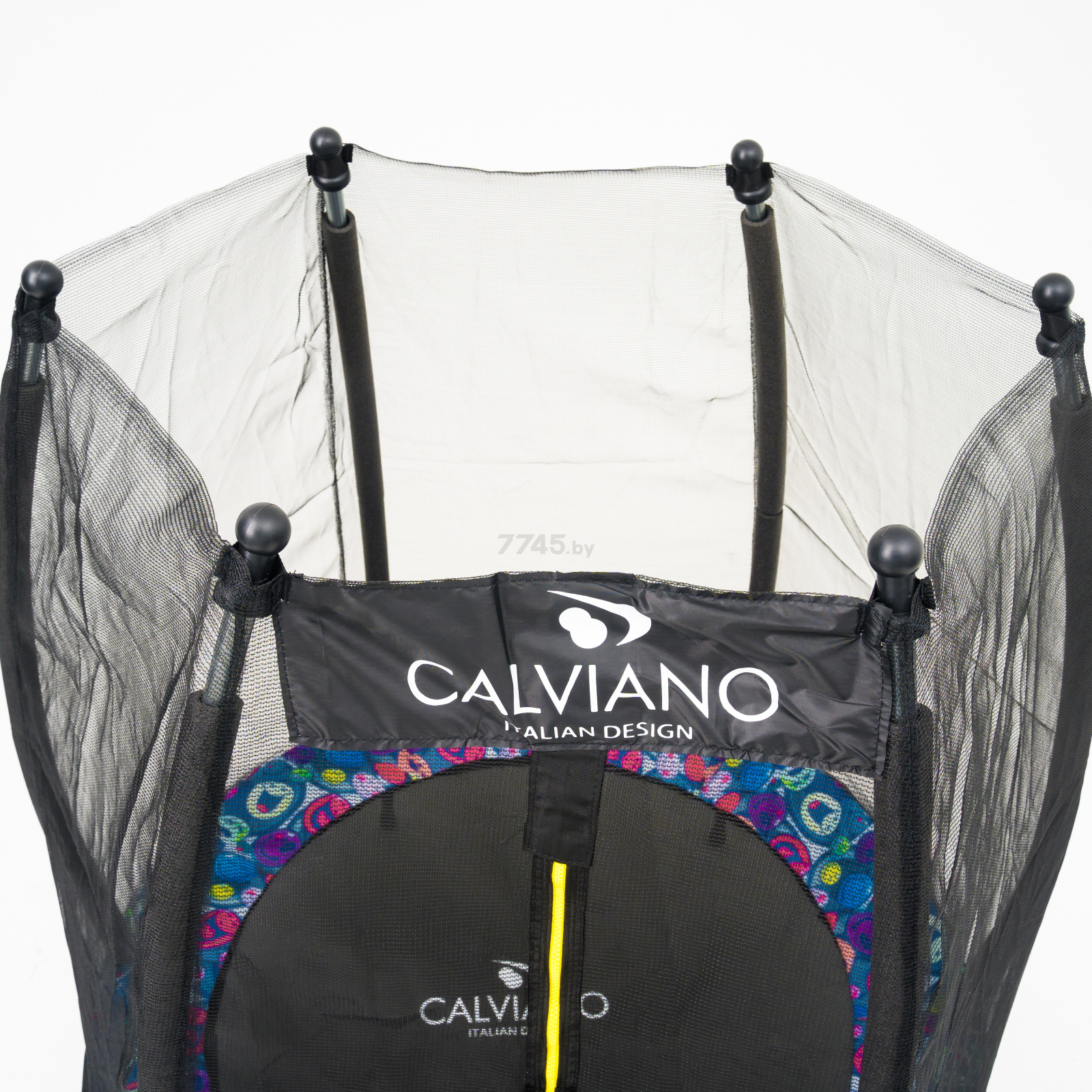 Батут CALVIANO Master D140 - 4,5ft с защитной сеткой elastic band Smile (на резинках) - Фото 3