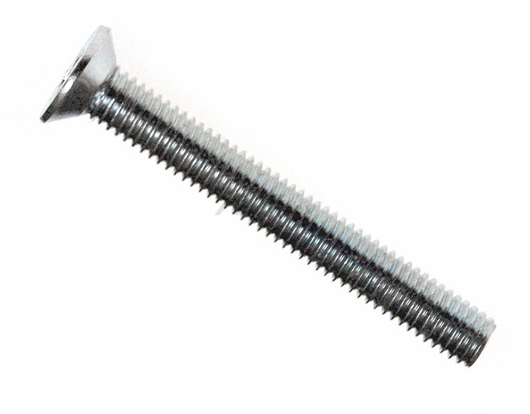 Винт потайная головка 4х40 мм нержавеющая сталь DIN 965 КРЕП-КОМП 500 штук (впн440)