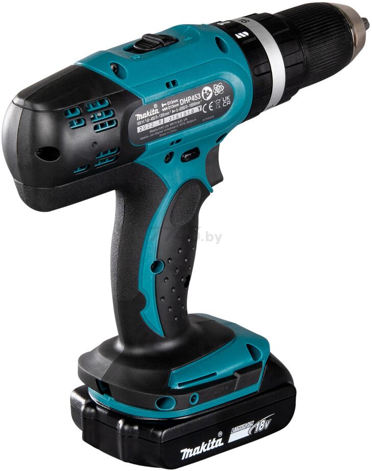 Дрель-шуруповерт аккумуляторная ударная MAKITA DHP 453 SYE (DHP453SYE) - Фото 7