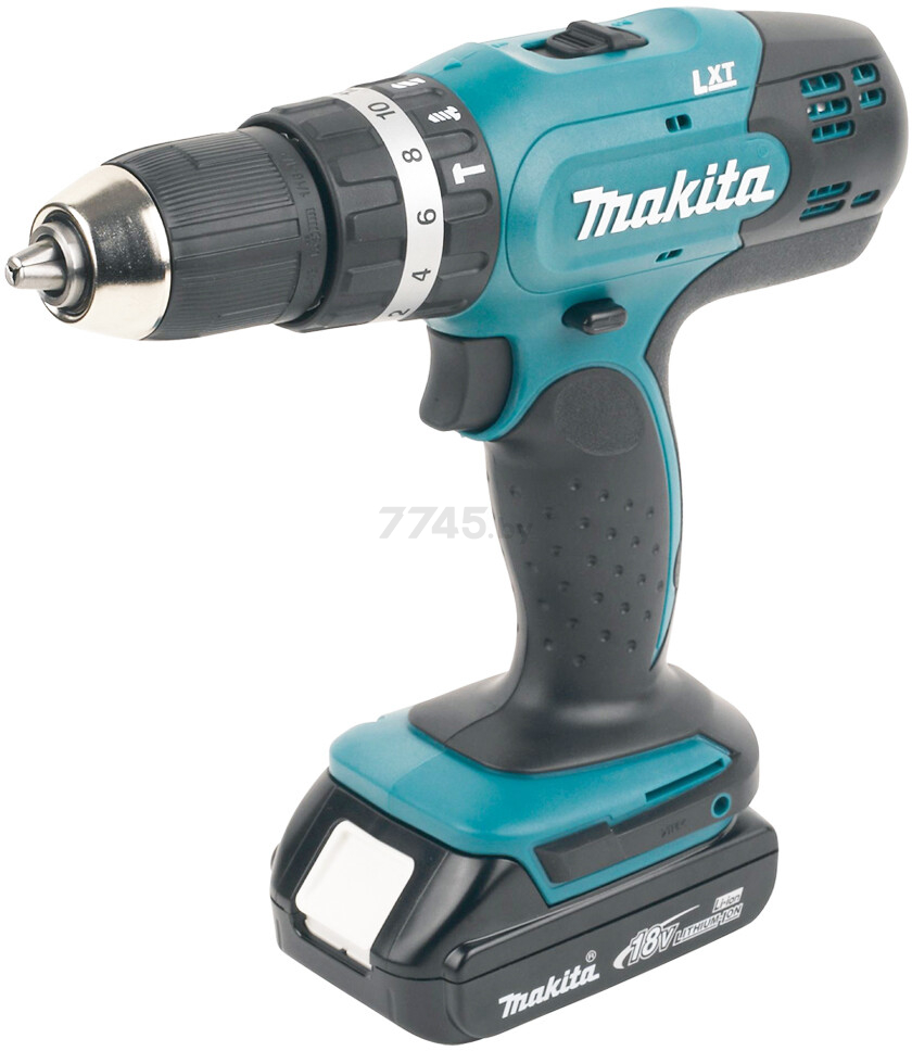 Дрель-шуруповерт аккумуляторная ударная MAKITA DHP 453 SYE (DHP453SYE) - Фото 2