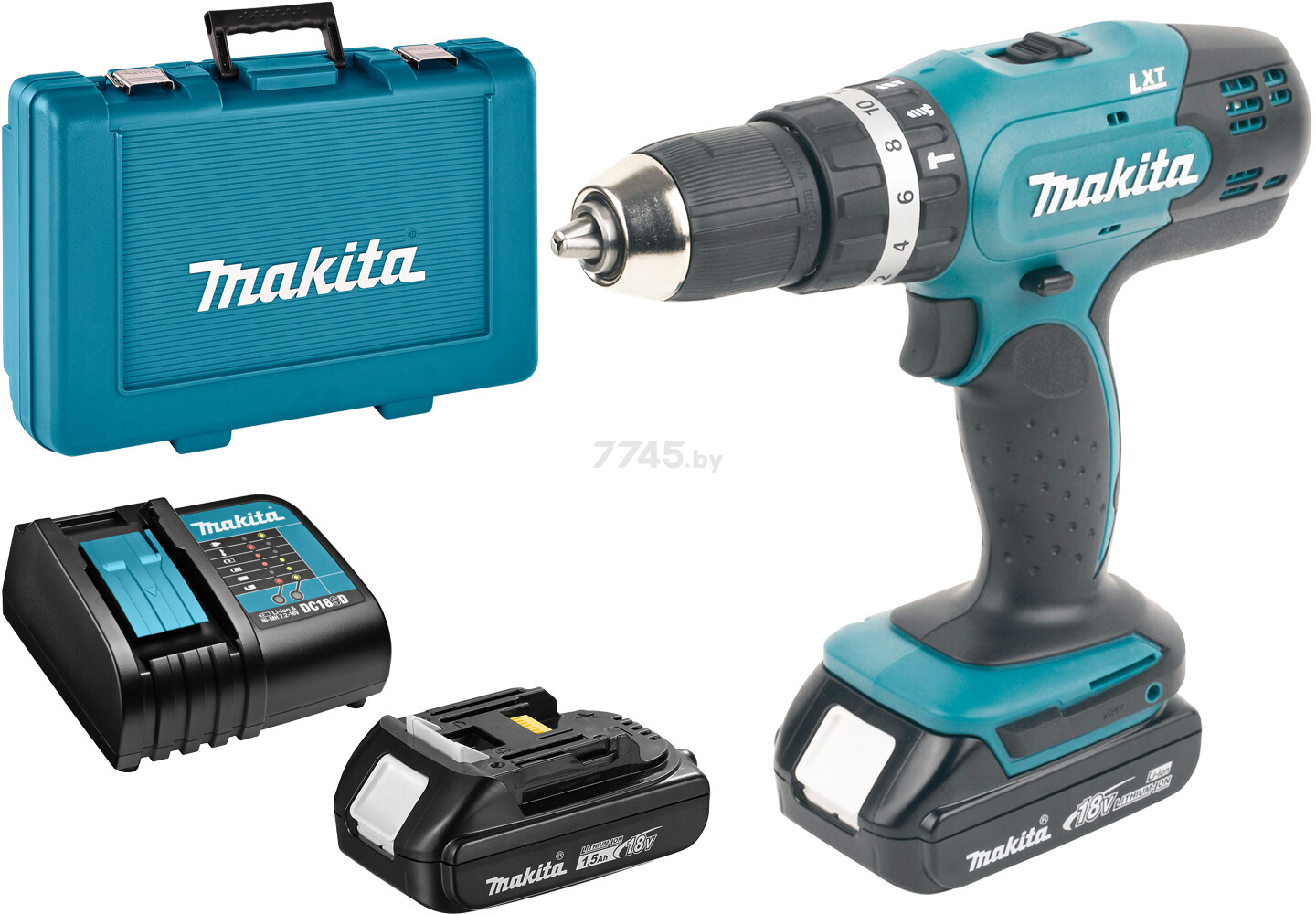 Дрель-шуруповерт аккумуляторная ударная MAKITA DHP 453 SYE (DHP453SYE)