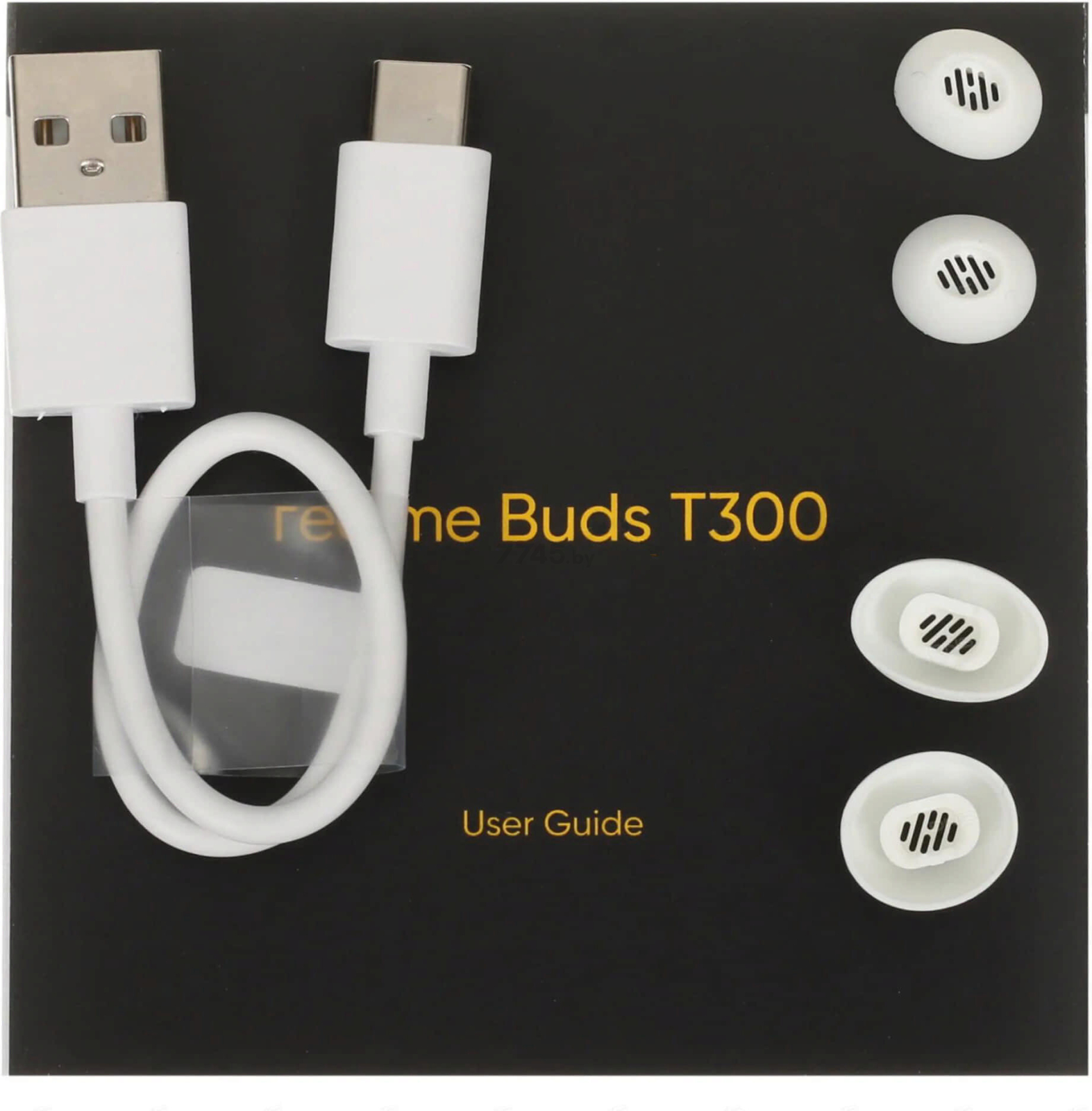 Наушники-гарнитура беспроводные TWS REALME Buds T300 White - Фото 9