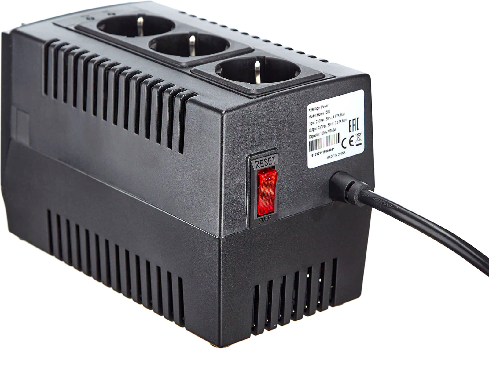 Стабилизатор напряжения Kiper Power Home 600 (600VA/300W) (8885) - Фото 3
