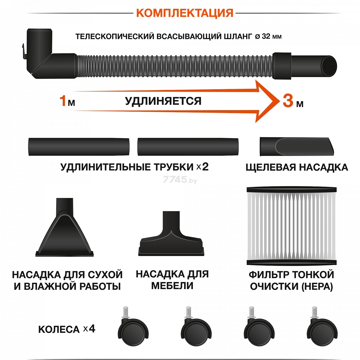 Пылесос строительный аккумуляторный DAEWOO DAVC 1621Li SET - Фото 12