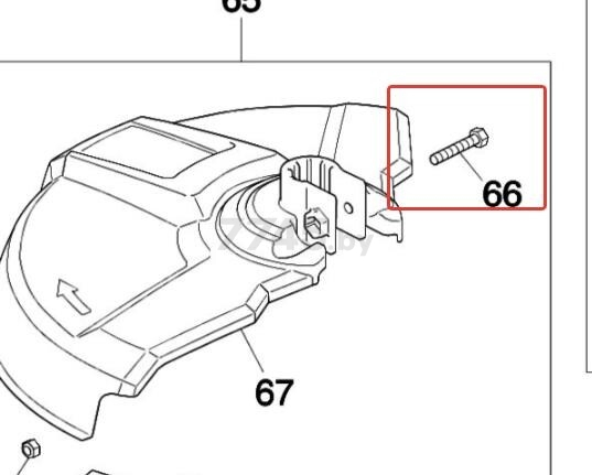 Винт крепежный MAKITA (YA00000654)