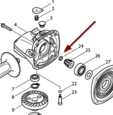 Гайка шестигранная M6 Makita (252268-6)