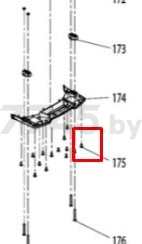 Винт самонарезающий ST4х12 для газонокосилки MAKITA PLM4631N2 (DA00000826)