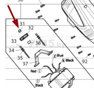 Контргайка для триммера/мотокосы MAKITA UR3500 (YA00000463)