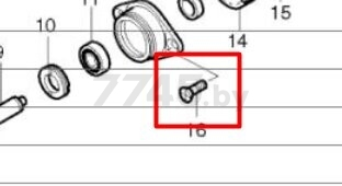 Винт с потайной головкой M5X16 MAKITA 5604R (265034-2)