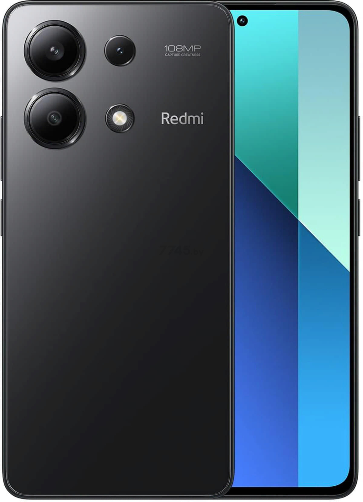 Смартфон XIAOMI Redmi Note 13 8GB/256GB Midnight Black RU (23124RA7EO)