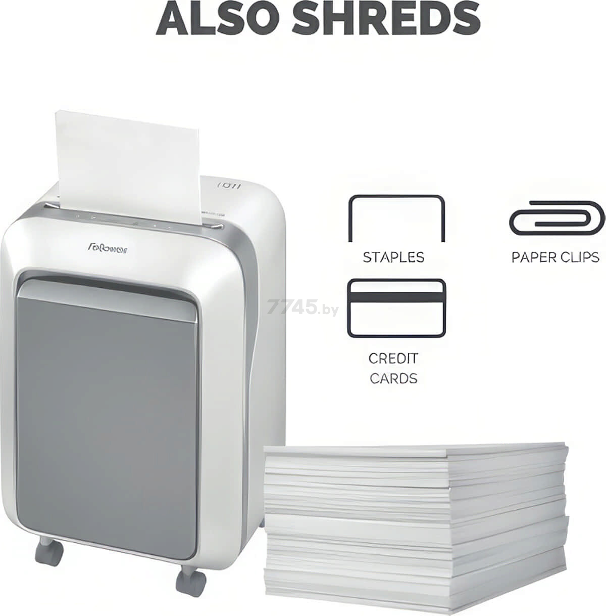 Шредер FELLOWES Powershred LX211 White (FS-50503) - Фото 13