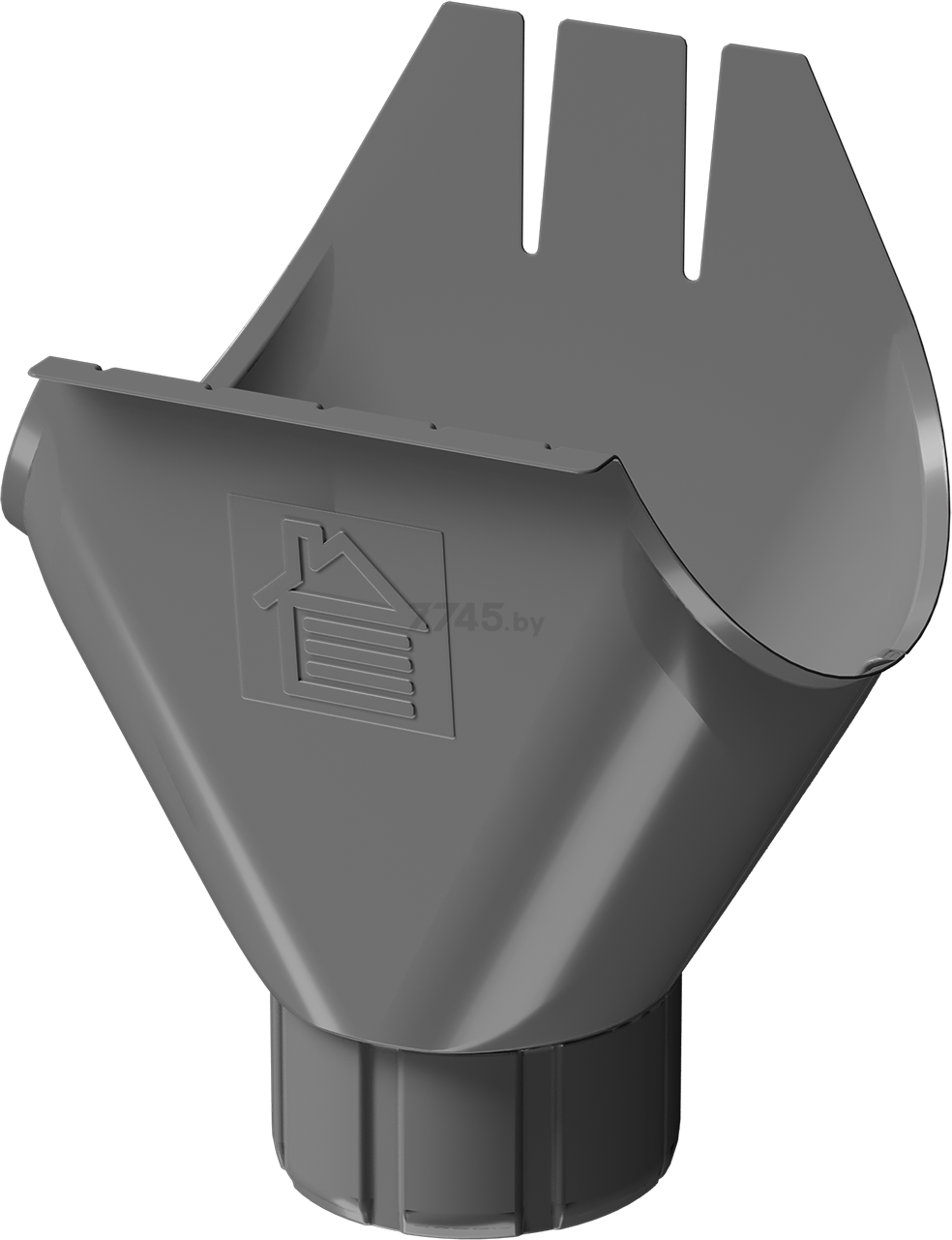Воронка желоба DOCKE Stal Premium 125/90 мм графит (PVPV-1086)