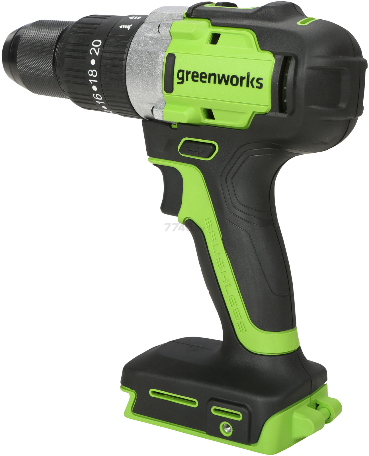 Дрель-шуруповерт аккумуляторная ударная GREENWORKS GD24DD60 (3704107) - Фото 4