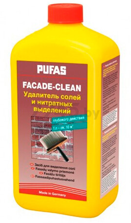 Средство для удаления солей и нитратных выделений PUFAS Fasade-Clean 1 л