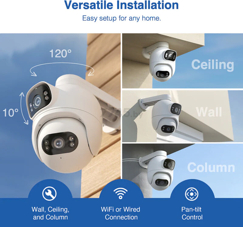 IP-камера видеонаблюдения IMILAB Outdoor Security Camera EC6 Dual 2K (CMSXJ68A) - Фото 15