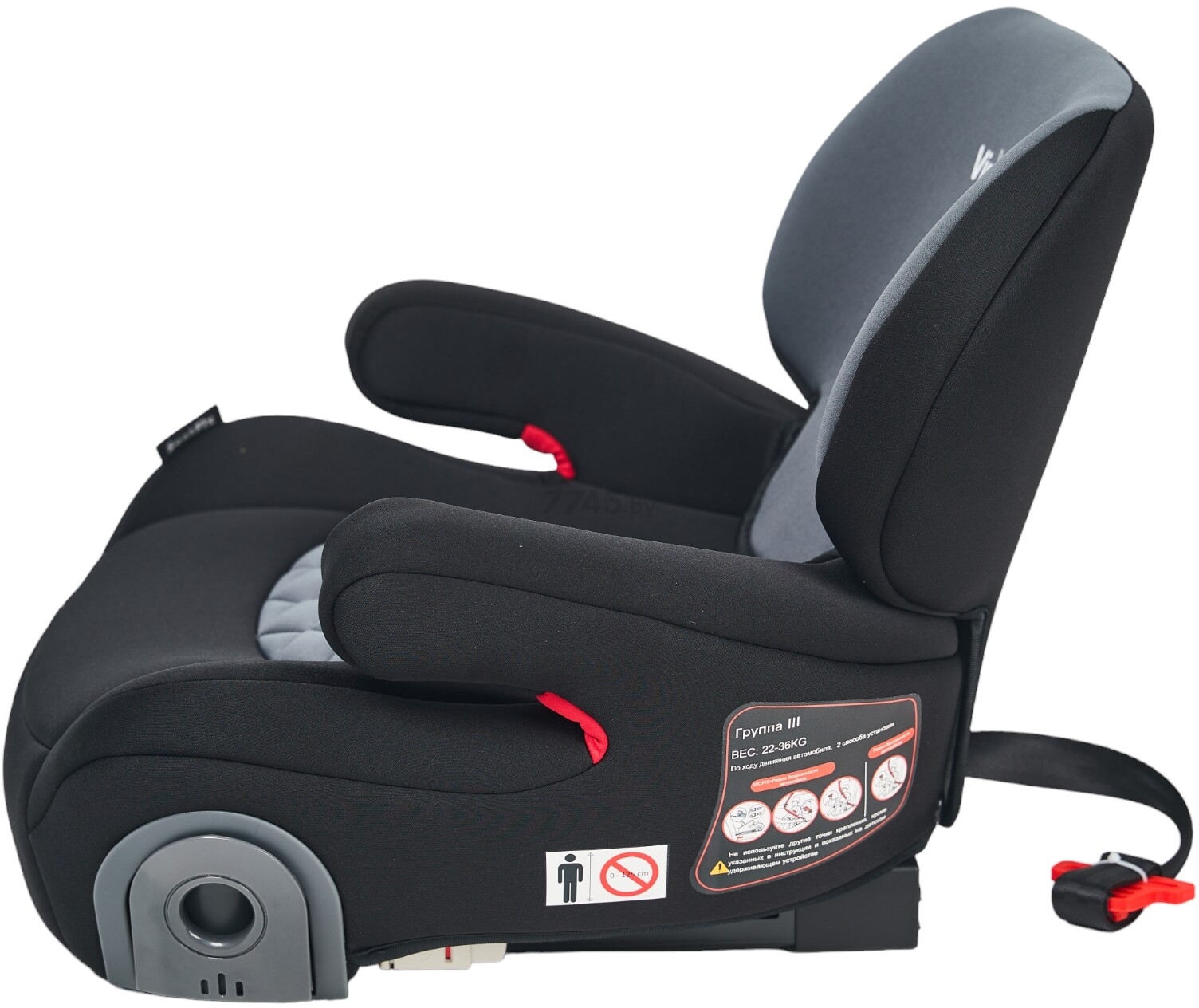 Автокресло-бустер VIPBABY Seatfix Graphit Onix - Фото 2