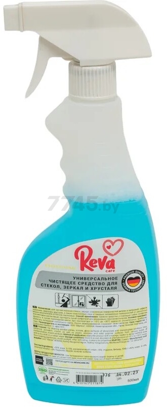 Средство для мытья стекол REVA CARE PROFESSIONAL R7 0,5 л (R7005001)