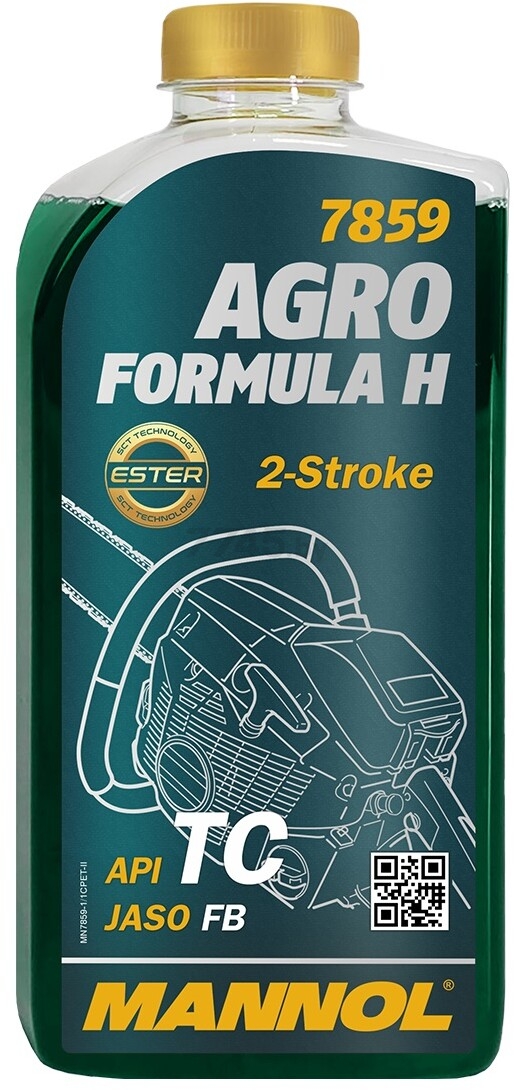 Масло двухтактное синтетическое MANNOL 7859 Agro Formula H 1 л (57544)