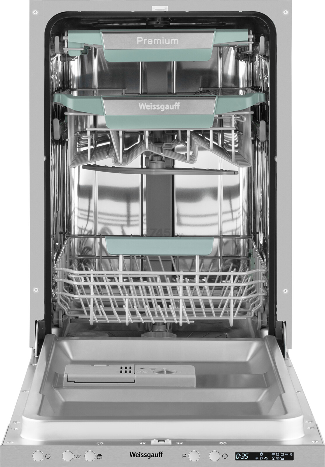 Машина посудомоечная встраиваемая WEISSGAUFF BDW 4139 D Timer Floor (BDW4139DTimerFloor) - Фото 4