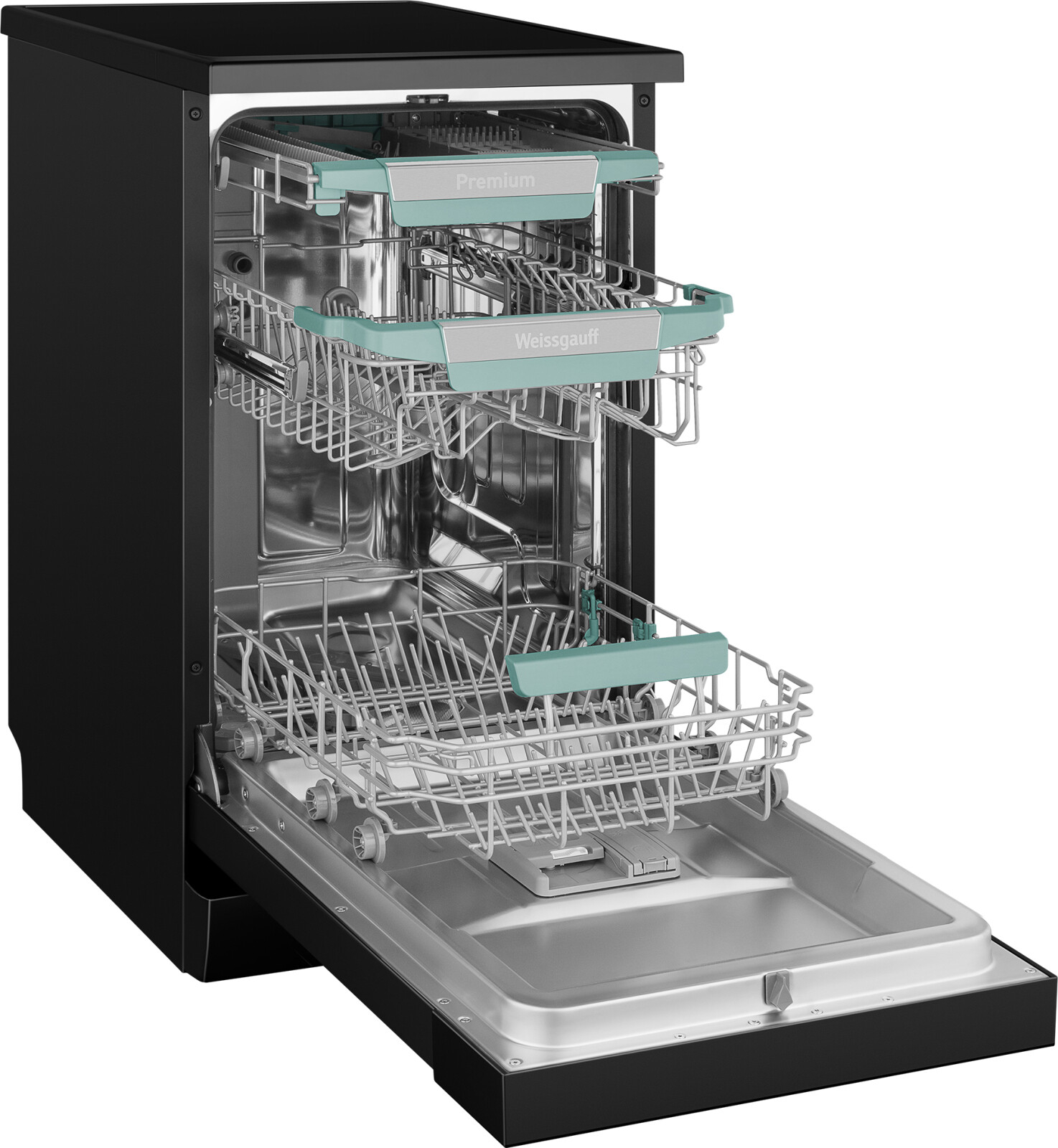 Машина посудомоечная WEISSGAUFF DW 4539 Inverter Touch AutoOpen Black (DW4539InverterTouchAutoOp) - Фото 6