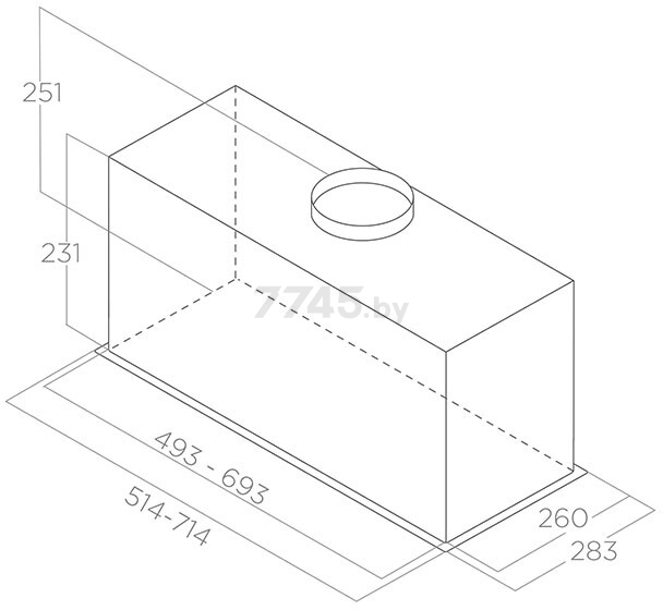 Вытяжка встраиваемая ELICA FOLD BL MAT/A/52 (FOLDBLMAT/A/52) - Фото 7