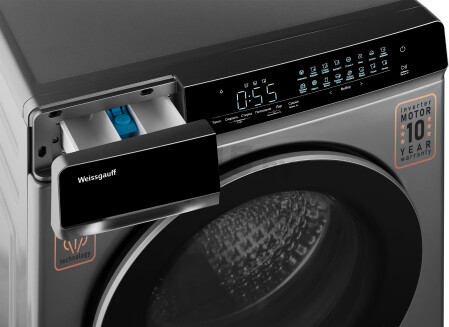 Стирально-сушильная машина WEISSGAUFF WMD 888 Touch Inverter Steam Silver (WMD888TouchInverterSteamS) - Фото 7