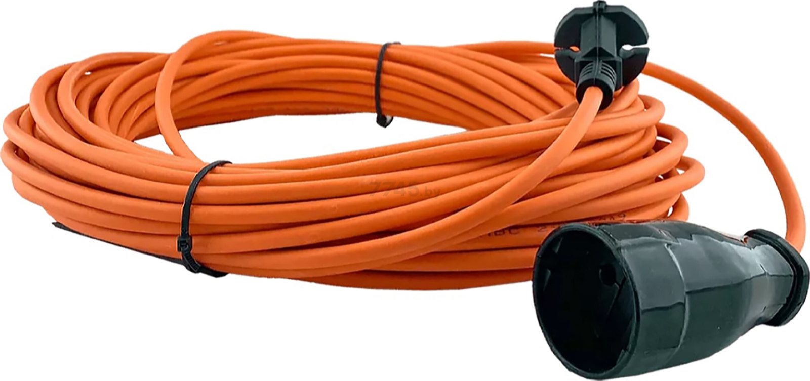 Удлинитель-шнур 30 м 1 розетка GLANZEN оранжевый (ES-30-001)