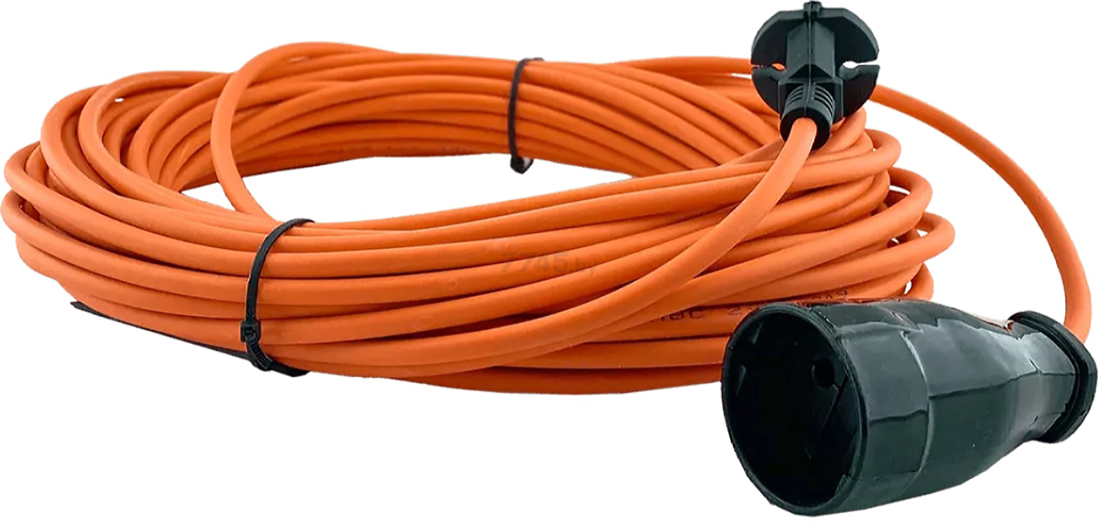 Удлинитель-шнур 50 м 1 розетка GLANZEN оранжевый (ES-50-005)