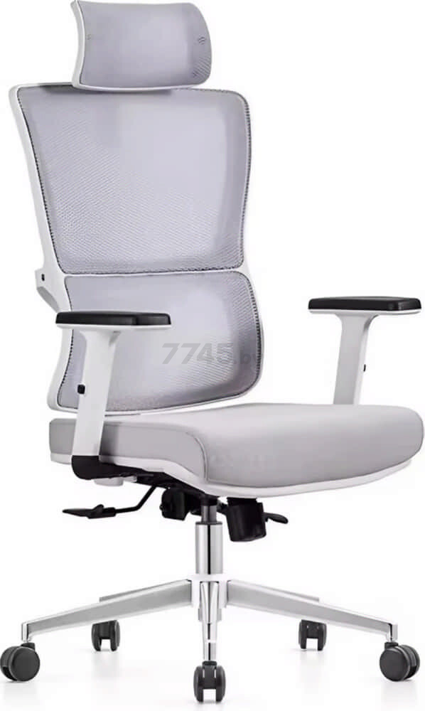 Кресло компьютерное SITUP Victoria сетка Light Gray/ткань Light Gray (5839)