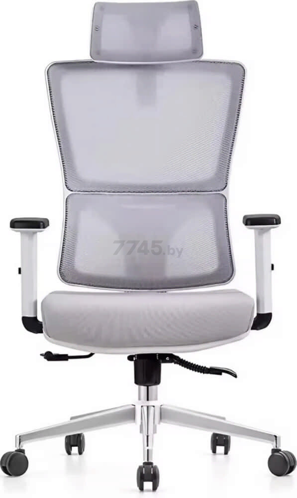 Кресло компьютерное SITUP Victoria сетка Light Gray/ткань Light Gray (5839) - Фото 2