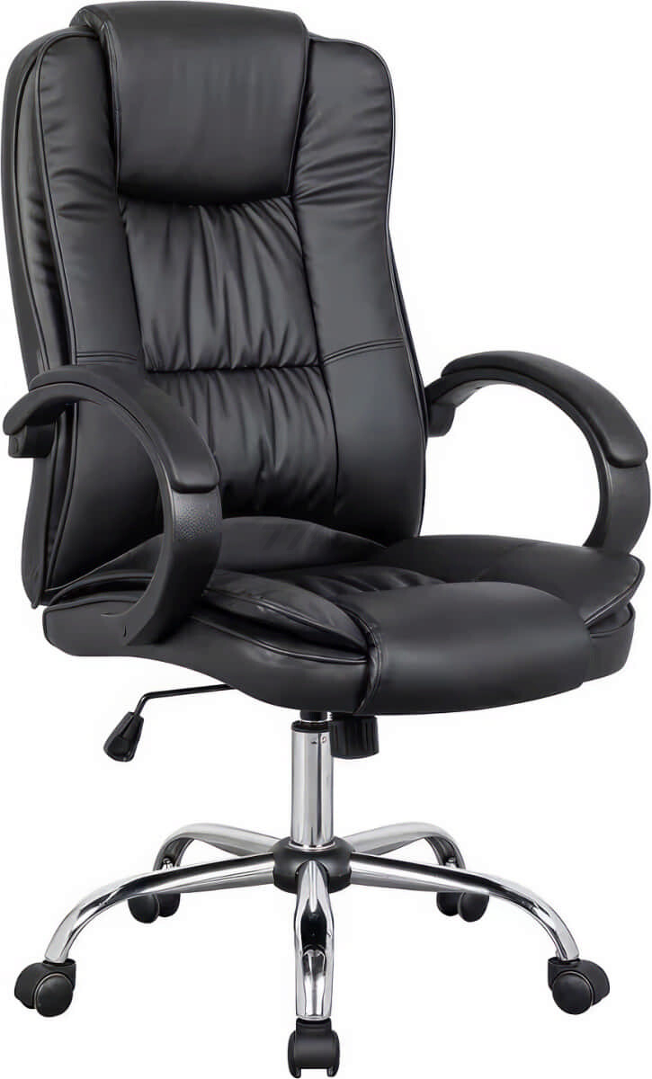 Кресло компьютерное SITUP Rapid chrome экокожа Black / Black (5870)