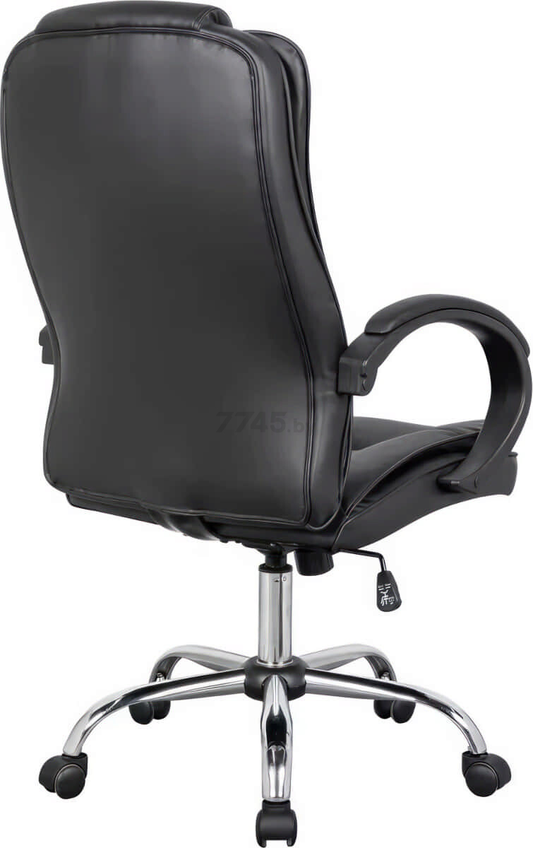 Кресло компьютерное SITUP Rapid chrome экокожа Black / Black (5870) - Фото 5