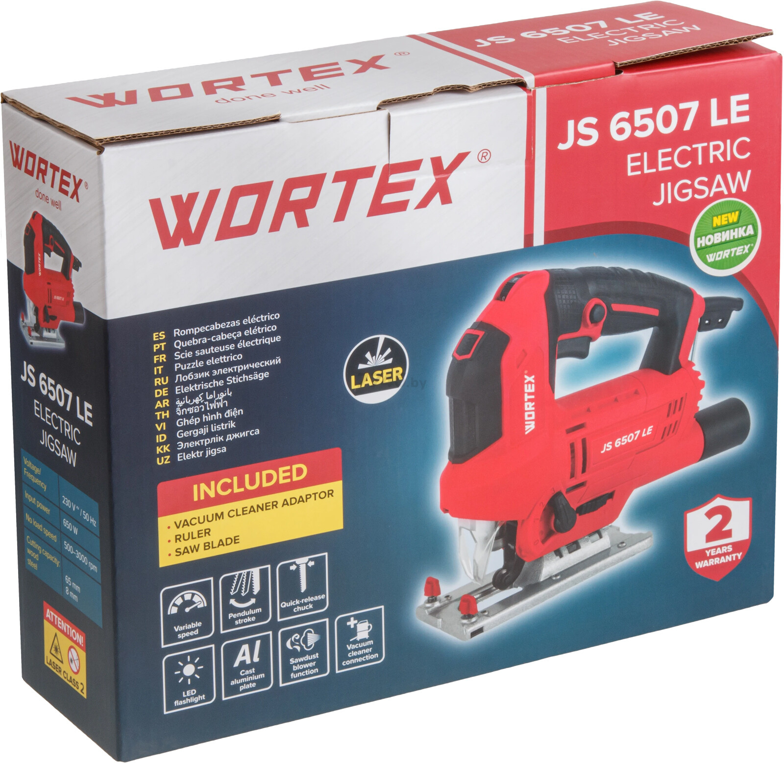 Электролобзик WORTEX JS 6507 LE (1333579) - Фото 11