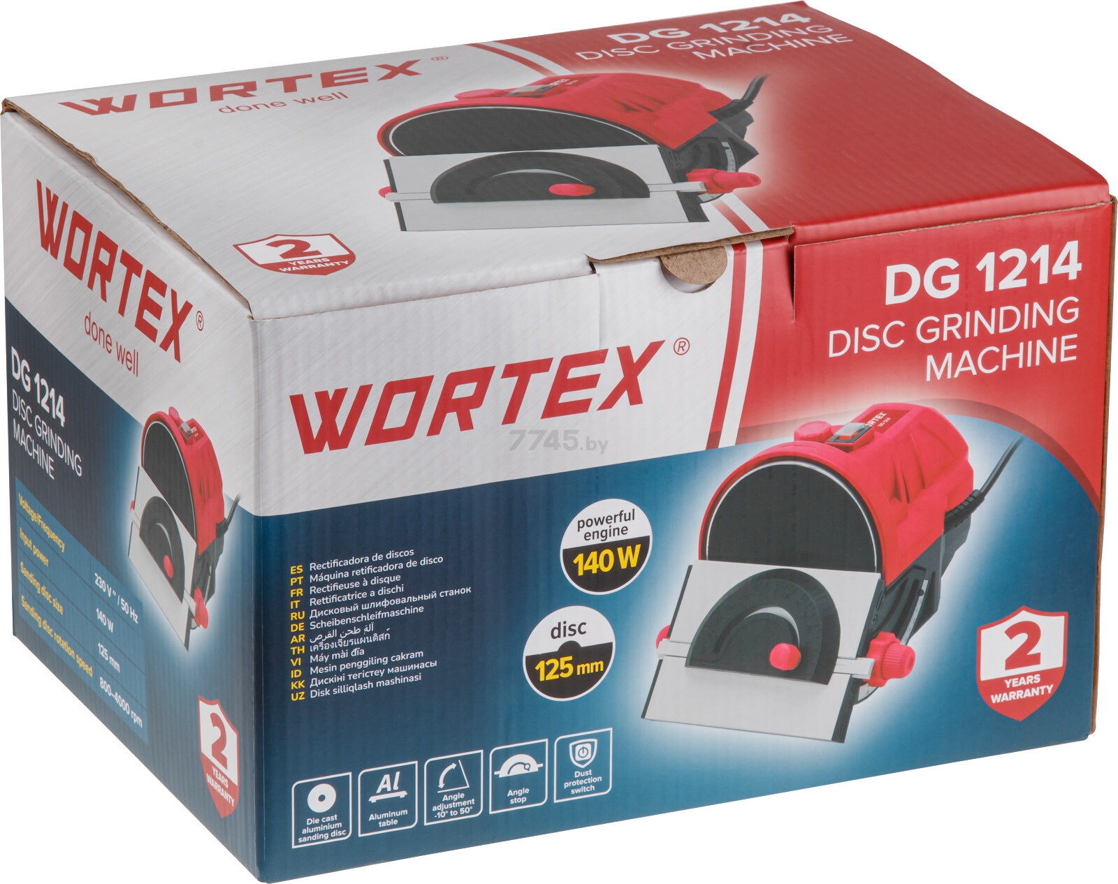 Станок деревообрабатывающий шлифовальный тарельчатый WORTEX DG 1214 (1334607) - Фото 9