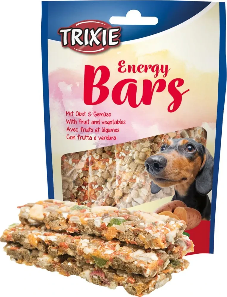 Лакомство для собак TRIXIE Energy Bars овощи фрукты курица 5 пластинок 100 г (02-31655) - Фото 2