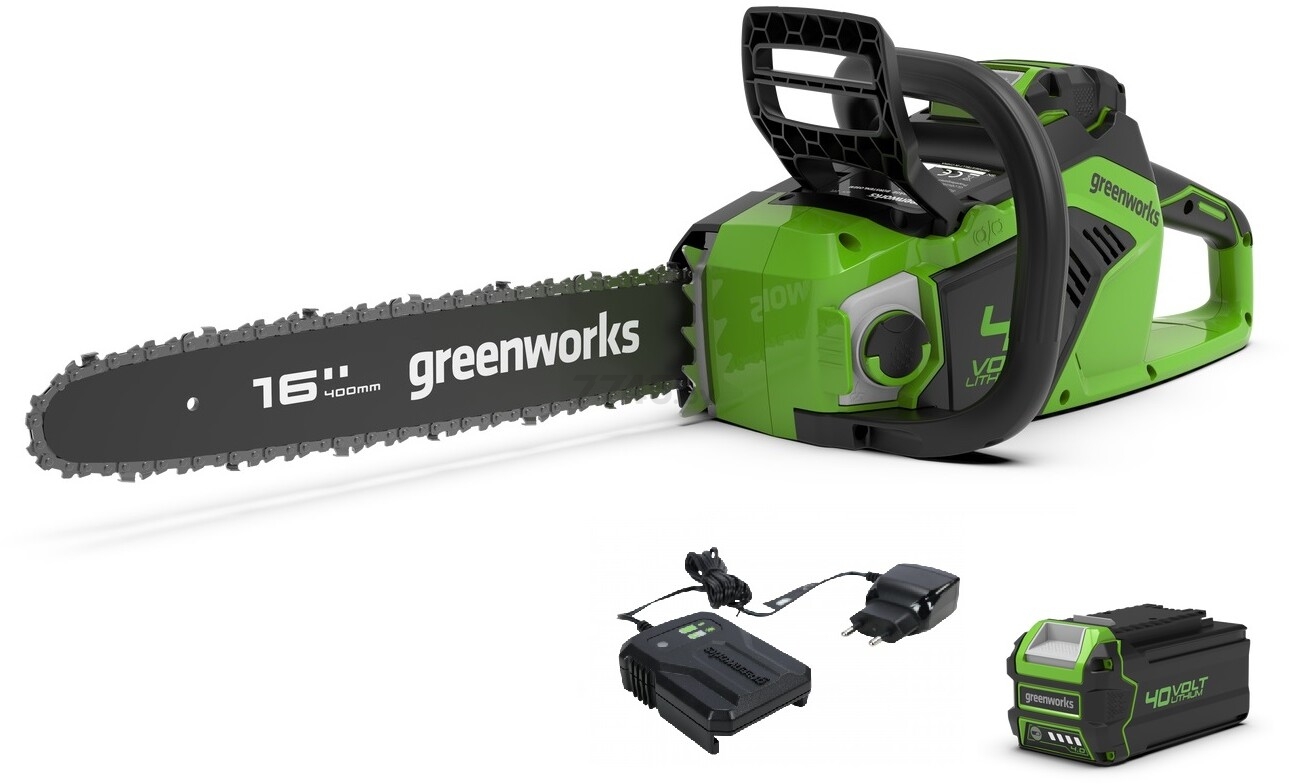 Пила цепная аккумуляторная GREENWORKS GD40CS18K4 (2005807UB)