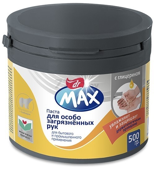 Паста для очистки рук DR. MAX New с глицерином 500 г (5900516292003)