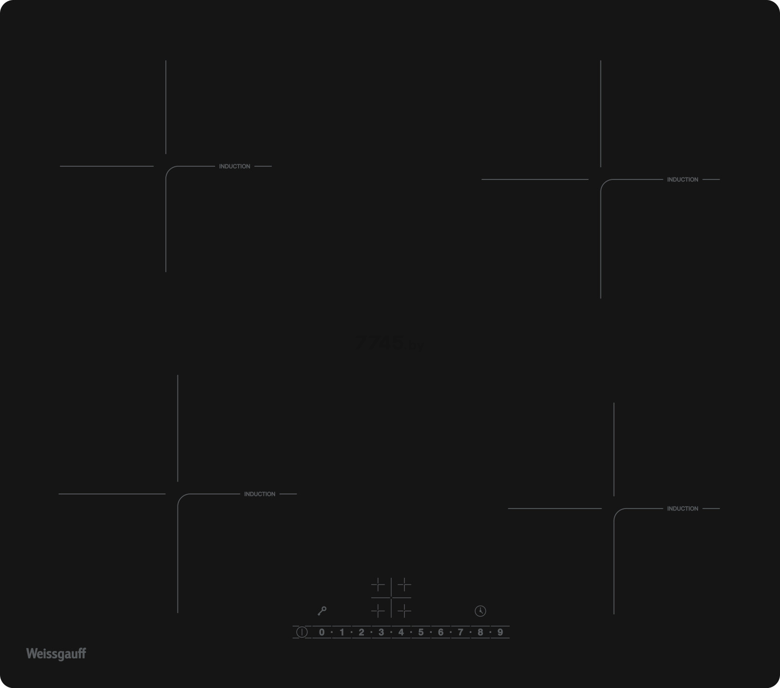 Панель варочная индукционная WEISSGAUFF HI 632 BSA (HI632BSA)