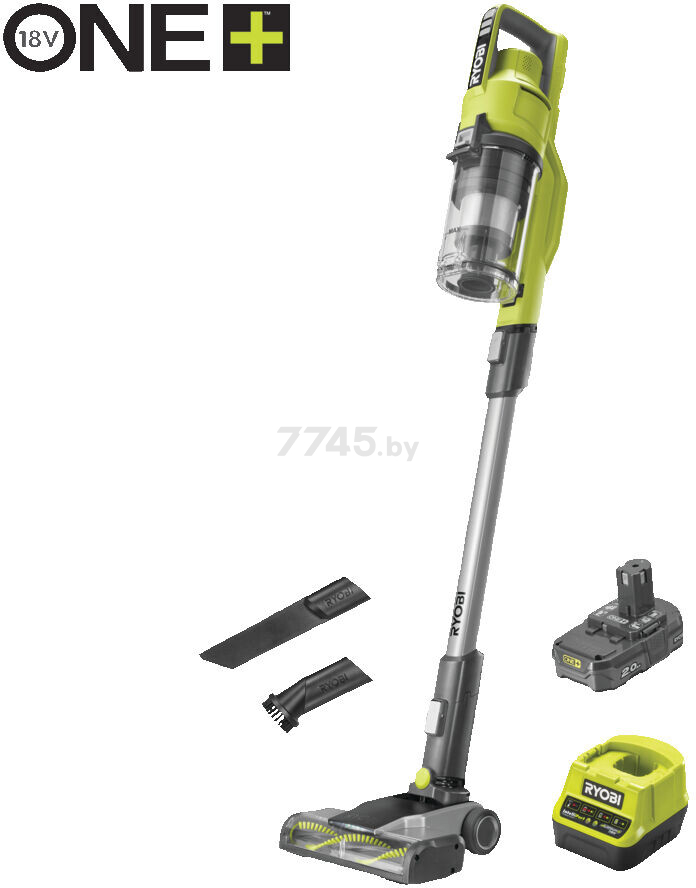 Пылесос аккумуляторный RYOBI ONE + RSV18-120G (5133005658) - Фото 5