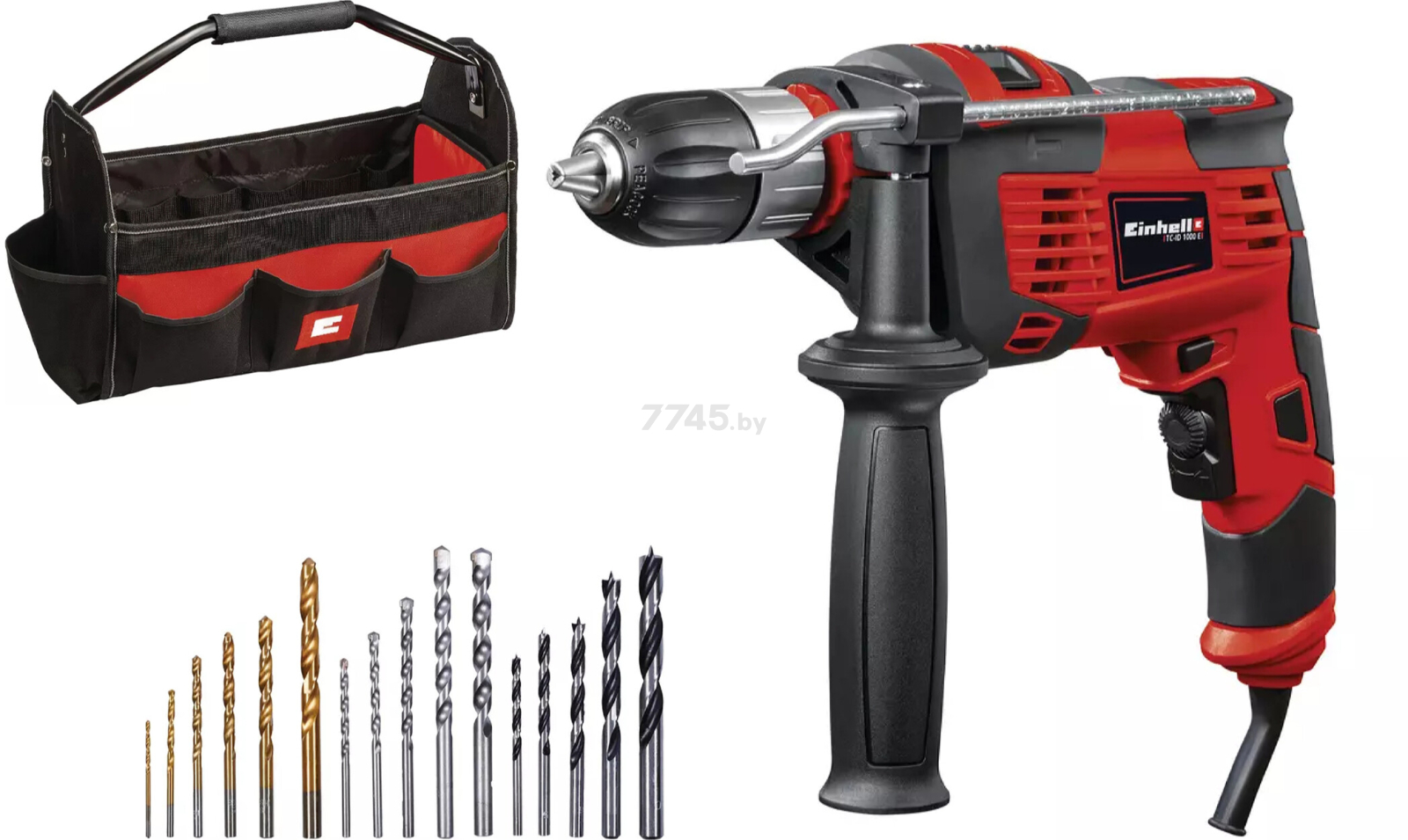 Дрель ударная EINHELL TC-ID 1000 E Kit (4259844)