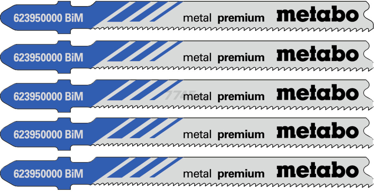 Пилка для электролобзика METABO по металлу T118AF 5 штук (623950000)