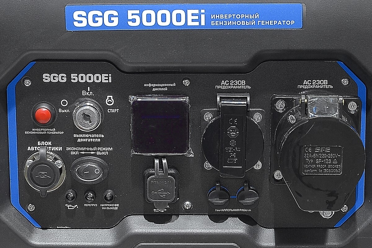 Генератор инверторный бензиновый ТСС SGG 5000Ei (060040) - Фото 2