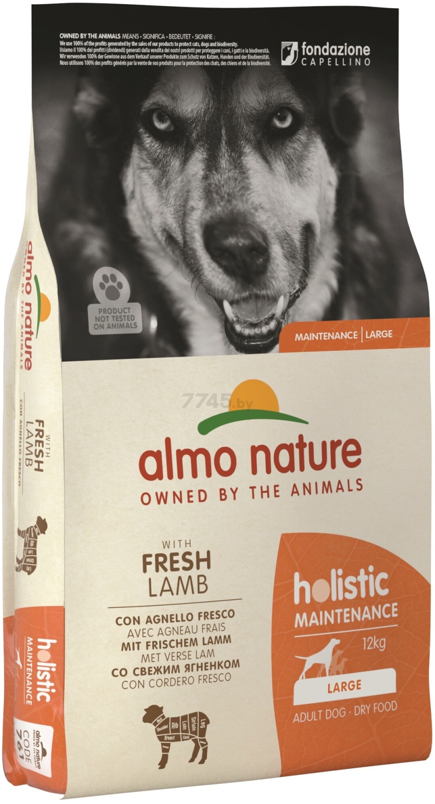 Сухой корм для собак ALMO NATURE Holistic Large ягненок 12 кг (761)