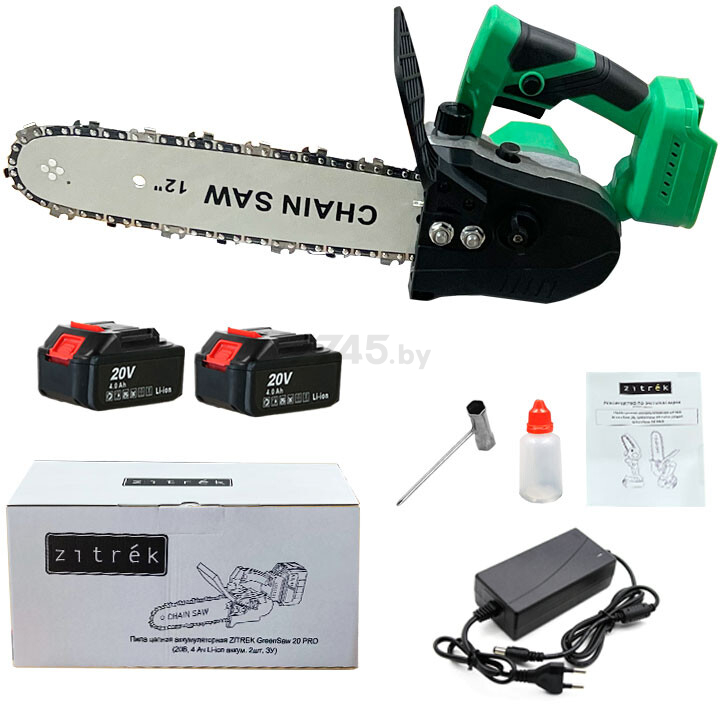 Пила цепная аккумуляторная ZITREK GreenSaw 20 PRO (082-1852) - Фото 4