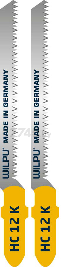 Пилка для электролобзика 76,5 мм WILPU HC 12 K 2 штуки (211300002)