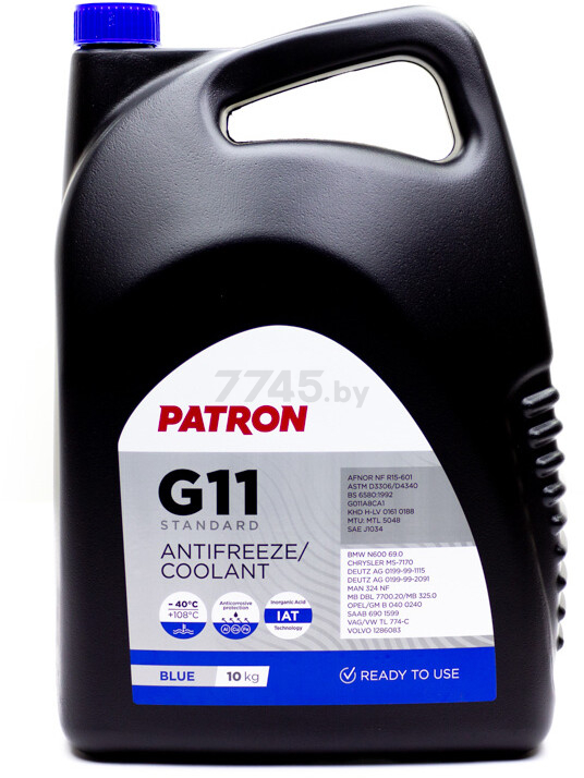 Антифриз G11 синий PATRON 10 кг (PCF3010)